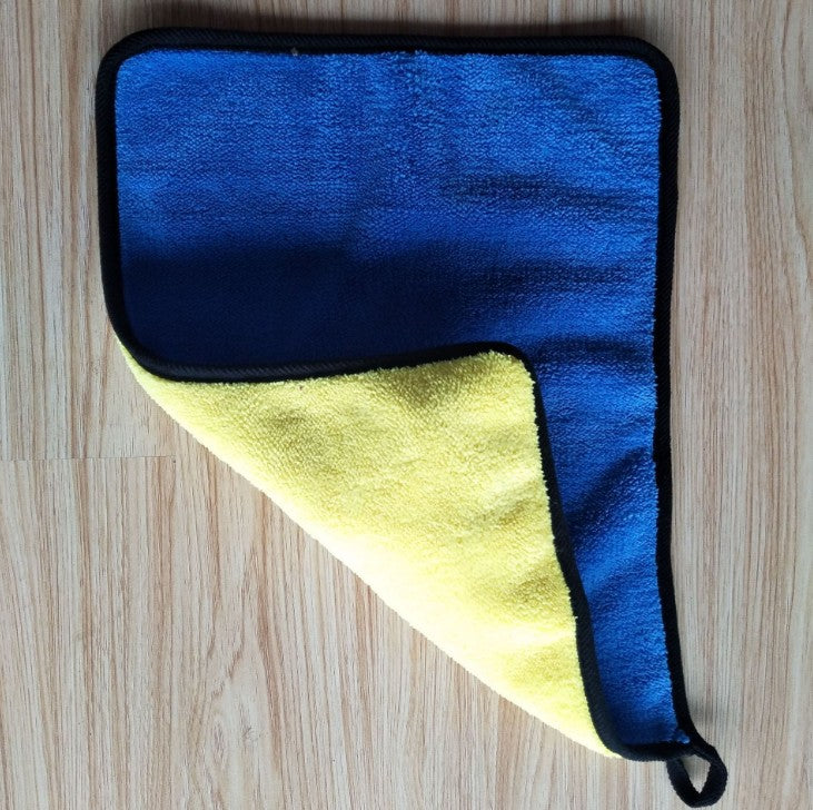 Dual-Sided Microfiber Car Wash Towel — Scratch-Free Detailing Cloth