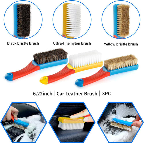 17-Piece Car Interior Detailing Brush Set — Complete Clean Kit
