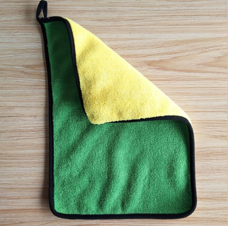 Dual-Sided Microfiber Car Wash Towel — Scratch-Free Detailing Cloth