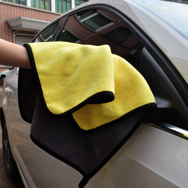 Dual-Sided Microfiber Car Wash Towel — Scratch-Free Detailing Cloth