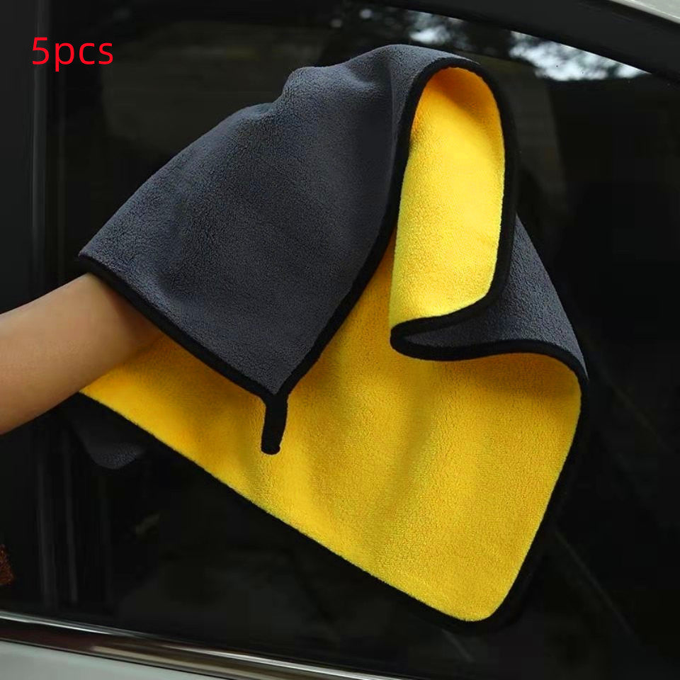 Dual-Sided Microfiber Car Wash Towel — Scratch-Free Detailing Cloth